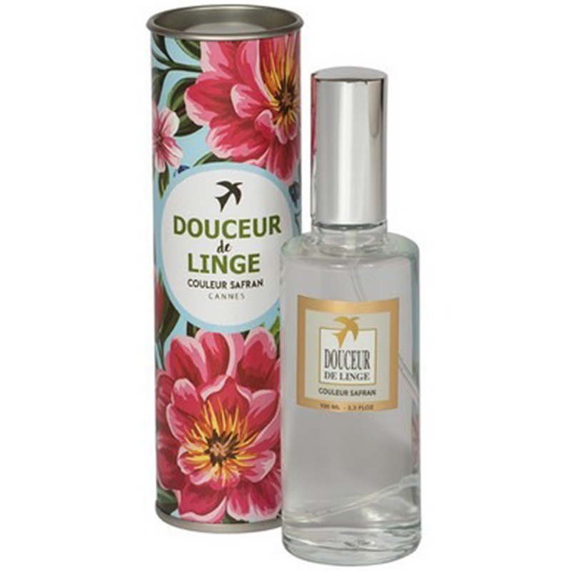 Parfum de linge couleur safran Douceur de linge artisanal 100ml à Mauguio -  Julie Nature